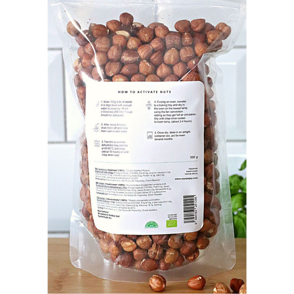 Raw BIO lískové ořechy