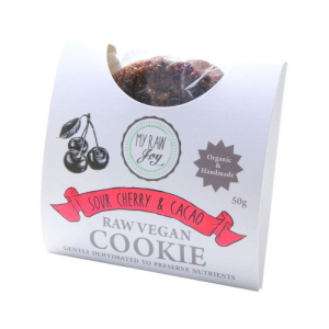 Roher Superfood Cookie - Sauerkirsche & Kakao (Box mit 10 Stück)