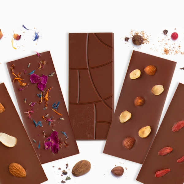 Rohe Schokolade Natur - groß (Box mit 10 Stück)