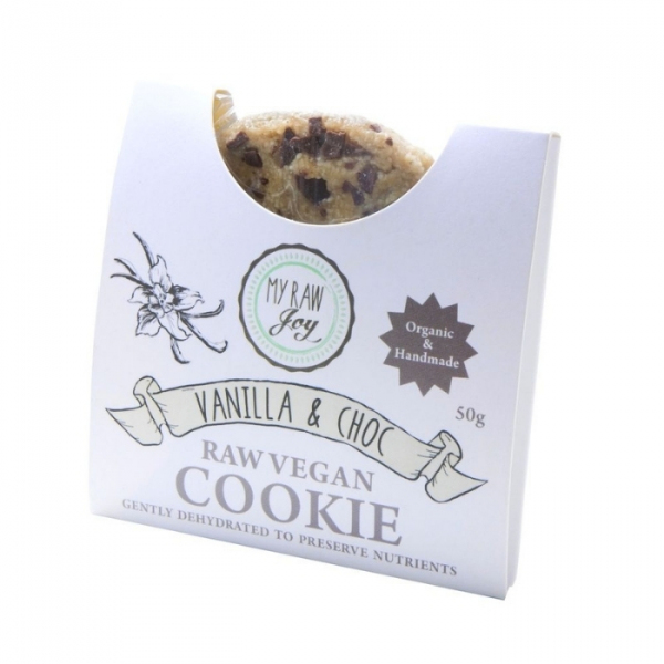 Raw Energie Cookie - Vanille & Schokostückchen (Box mit 10 Stück)