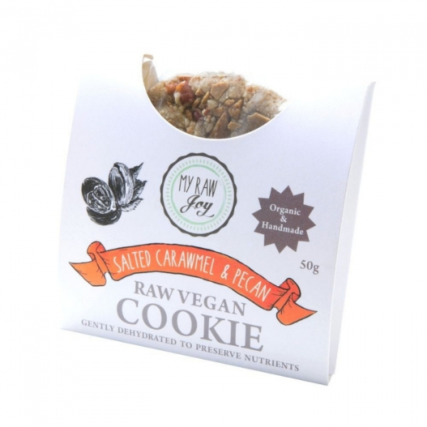 Raw Superfood Cookie - Salzkaramell & Pekannuss (Box mit 10 Stück)