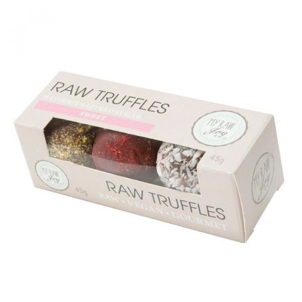 Raw Gourmet Truffles - Strawberry-Orange Mix (Box of 10)